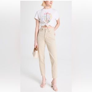 Levi’s 80’s Mom Jeans in Tan Garmen, Size 25, New with Tags